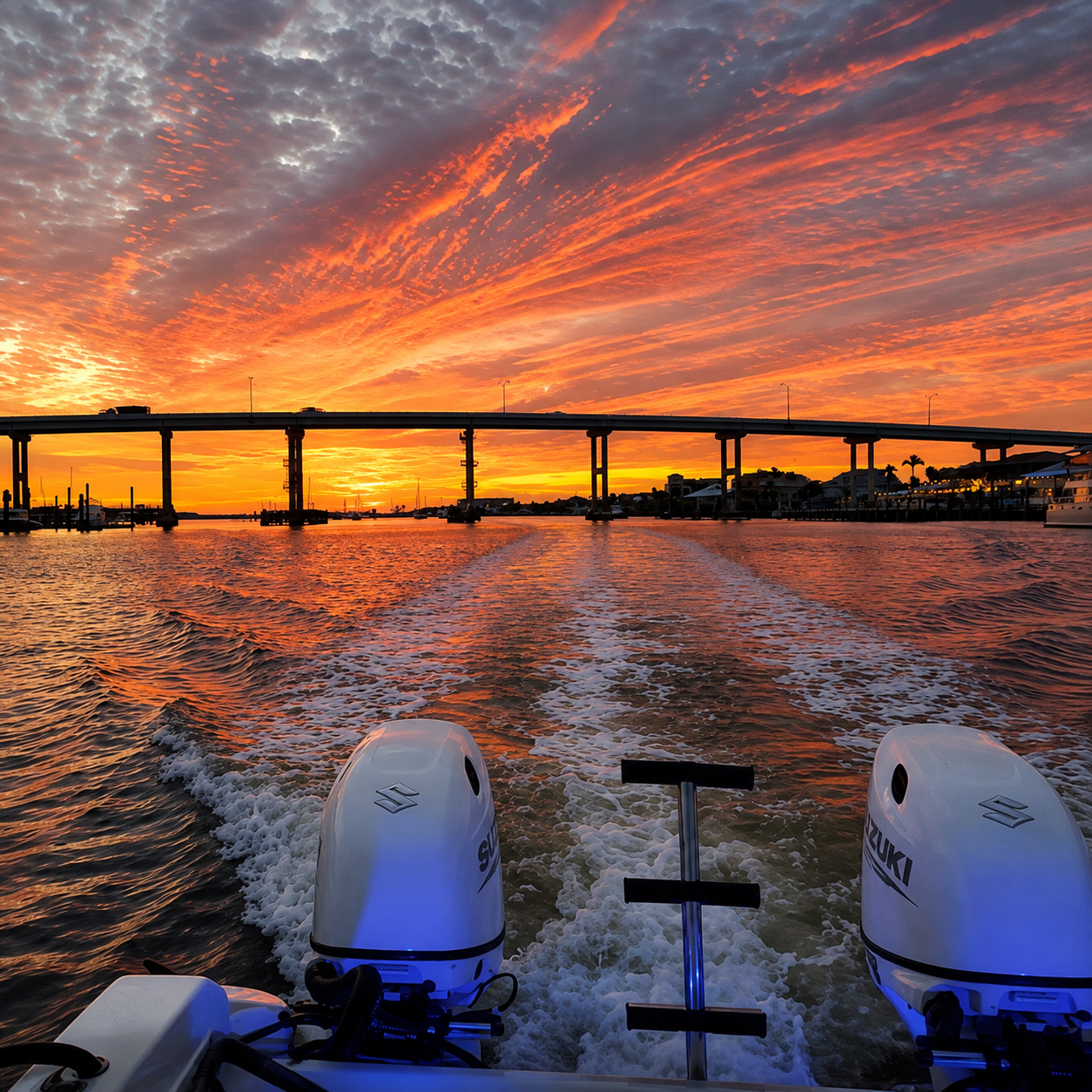 On the water