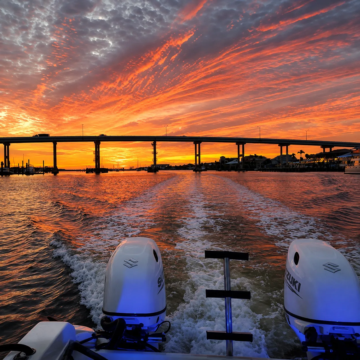 On the water